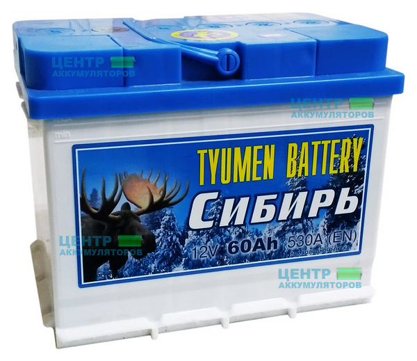 Аккумулятор 60 Амп / СИБИРЬ