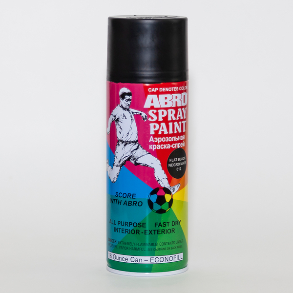 Краска черная матовая №12 400мм / ABRO