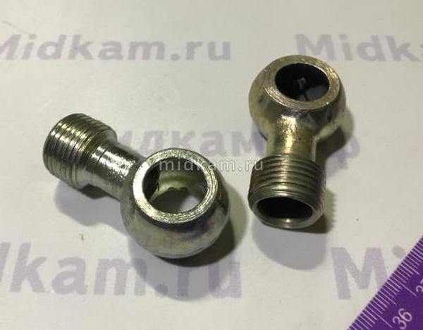 Наконечник штуцера (с резьбой) М18 стальной