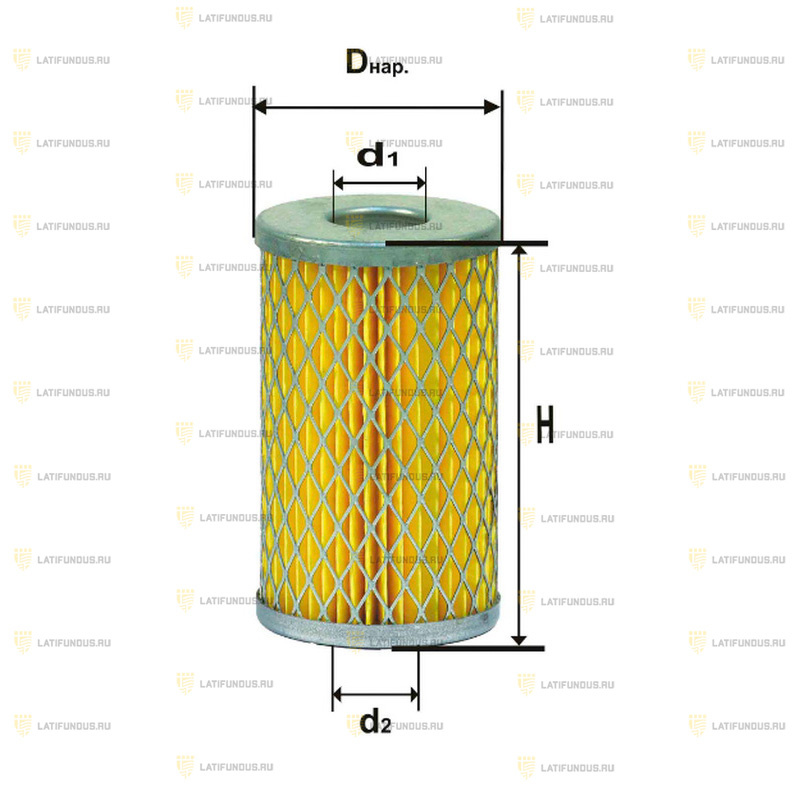 Фильтр гидравлический АМКОДОР (металл) / DIFA