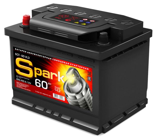 Аккумулятор 60 Амп / SPARK