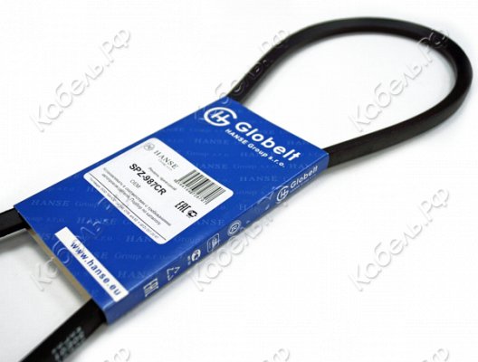 Ремень 987 рулевой МАЗ (зубчатый) / Hanse Globelt