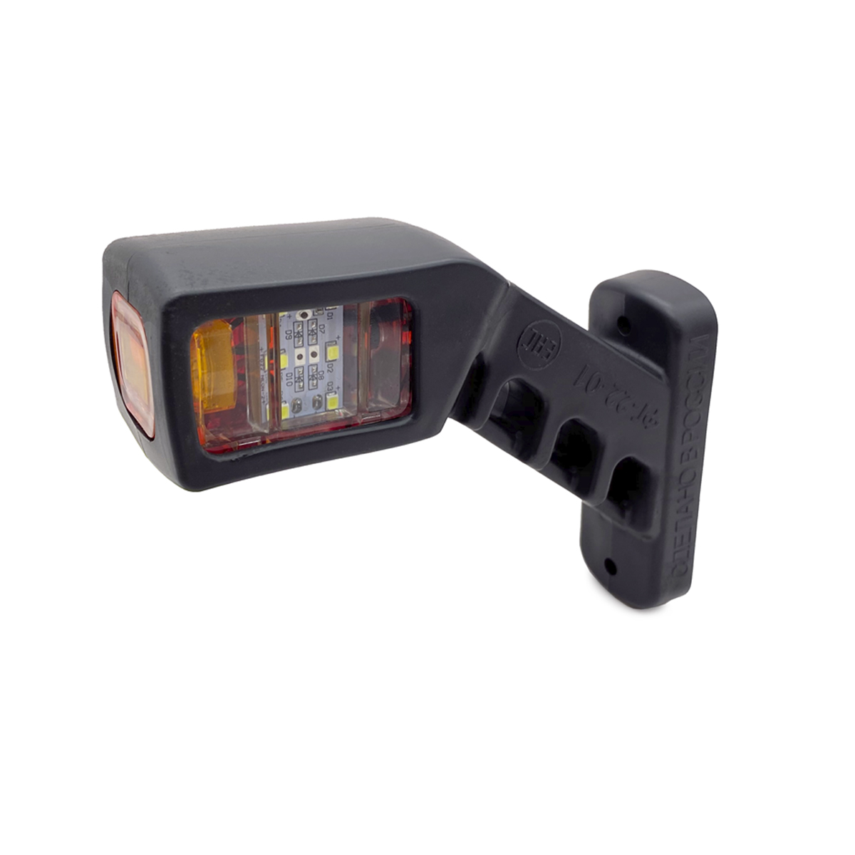 Фонарь габаритный 24v правый 16 диодов (ФГ-22-01R-16LED) / ТЕХАВТОСВЕТ