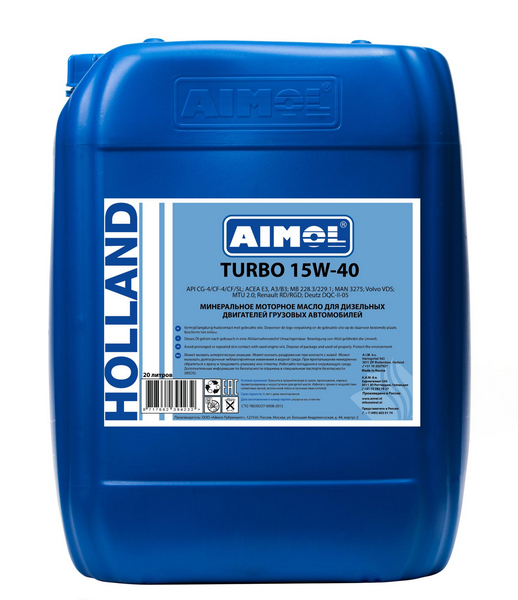 Масло 15W-40 20 л TURBO X / AIMOL