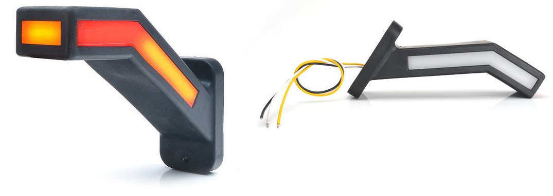 Фонарь габаритный 12/24v правый неон (ФГ-50-02R) / ТЕХАВТОСВЕТ