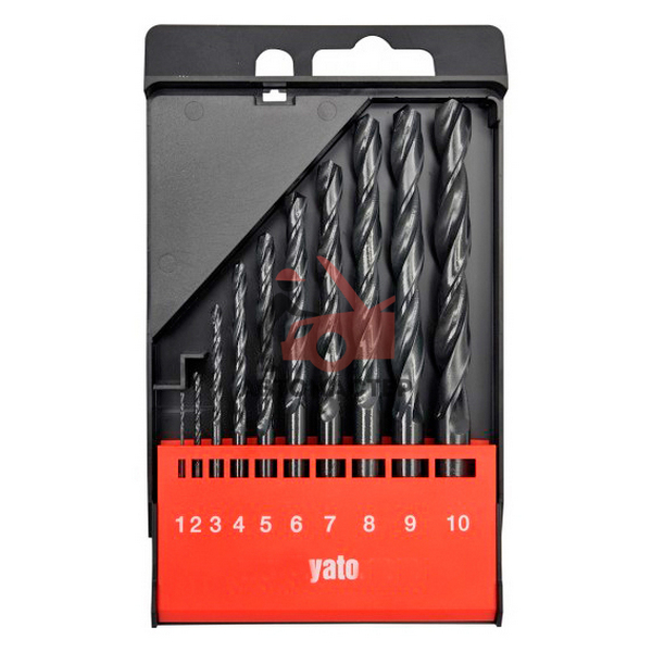 Набор сверл по металлу 10пр D1-10мм / YATO