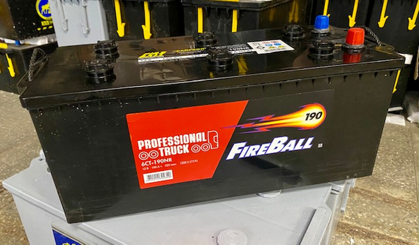 Аккумулятор 190 Амп / FIRE BALL
