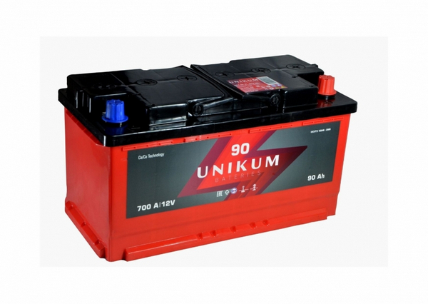 Аккумулятор 90 Амп / UNIKUM (обратка)