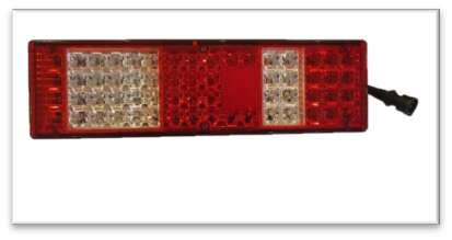 Стоп фонарь правый ЕВРО 24v (с габаритом) (7442-500LED) / ТЕХАВТОСВЕТ