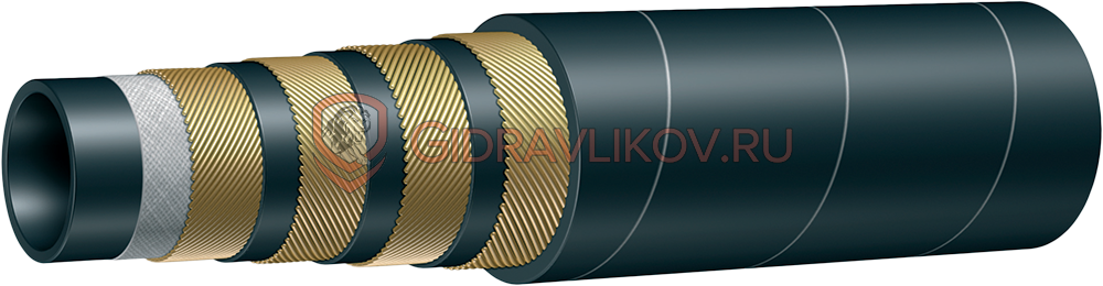 Рукав DIN EN856 4SP DN 19 (35.0 МПа) TEHNO