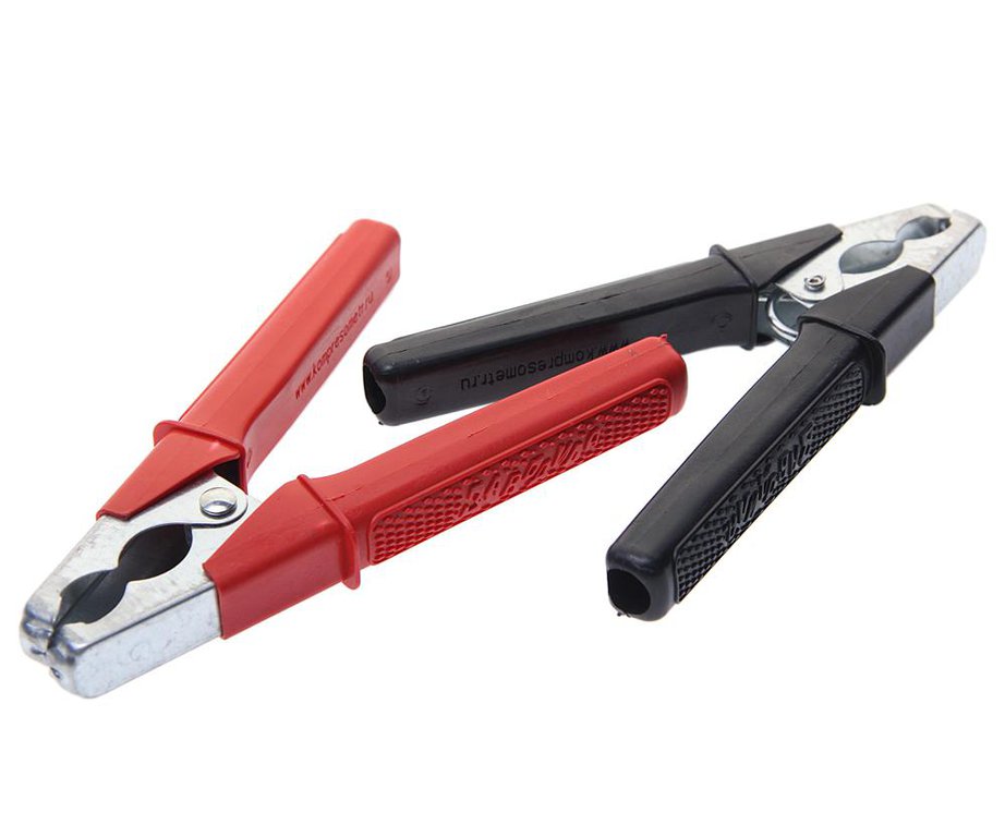 Щипцы прикуривателя (черный+красный) / ЗАВОДИЛА