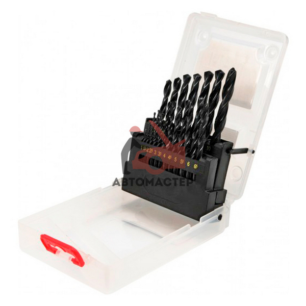 Набор сверл по металлу 19пр D1-10мм / YATO