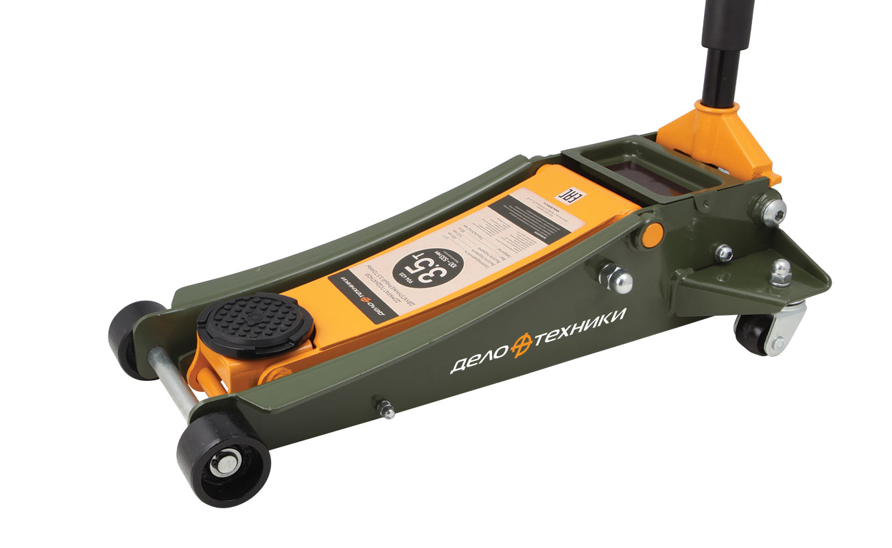Домкрат подкатной 3,5т / ДЕЛО ТЕХНИКИ