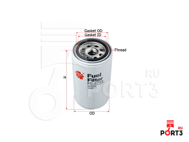 Фильтр топливный FC5713 / SAKURA