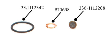 Ремкомплект уплотнений форсунок / КАМРТИ