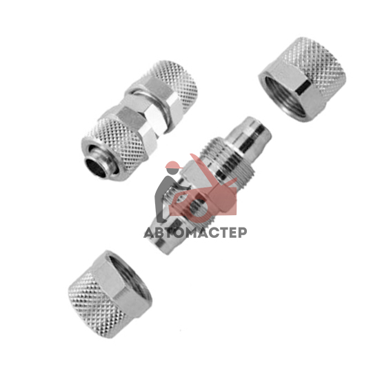 Фитинг металлический с гайками 10мм