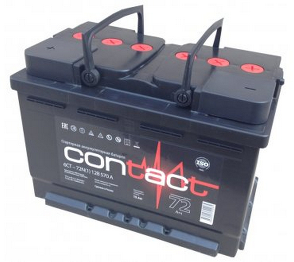Аккумулятор 77 Амп / КОНТАКТ (обратка)