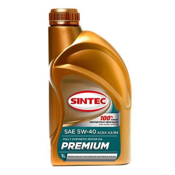 Масло 5W-40 1л (бензин) / SINTEC PREMIUM
