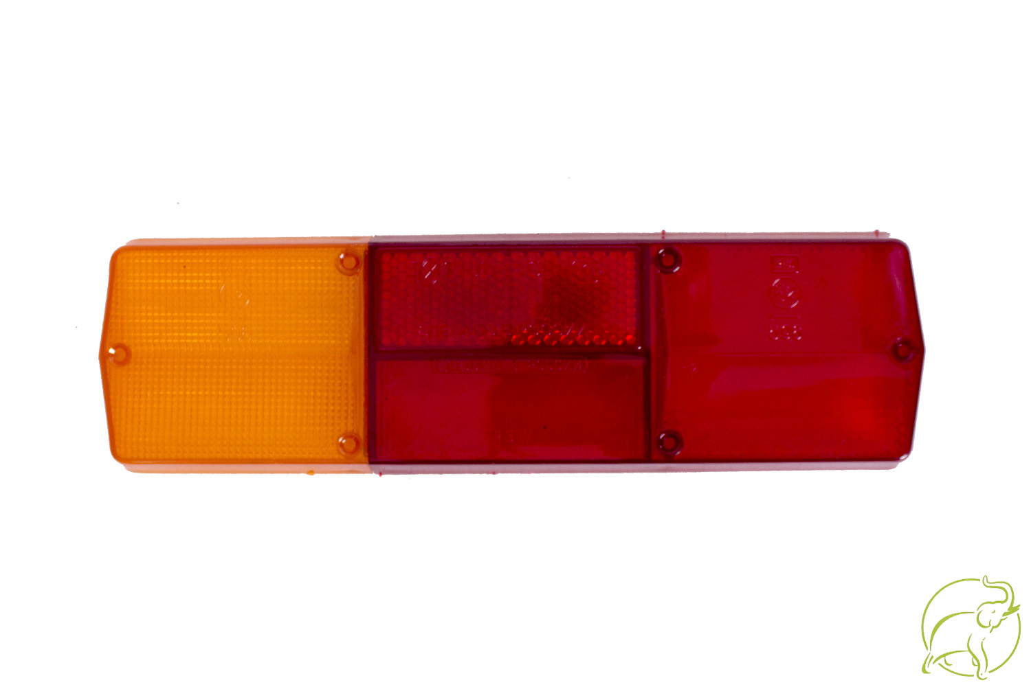 Стекло заднего фонаря КАМАЗ левый (на 6-ти болтах)