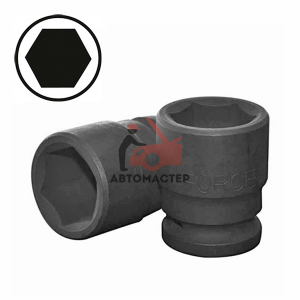 Головка ударная 1/2 6гр 22мм L 43мм / FORCE