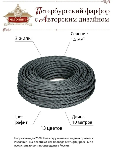 Проводка черная (1.5 сечение)