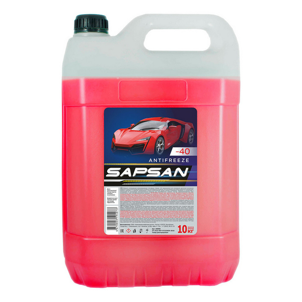 Антифриз красный 10 кг / Sapsan