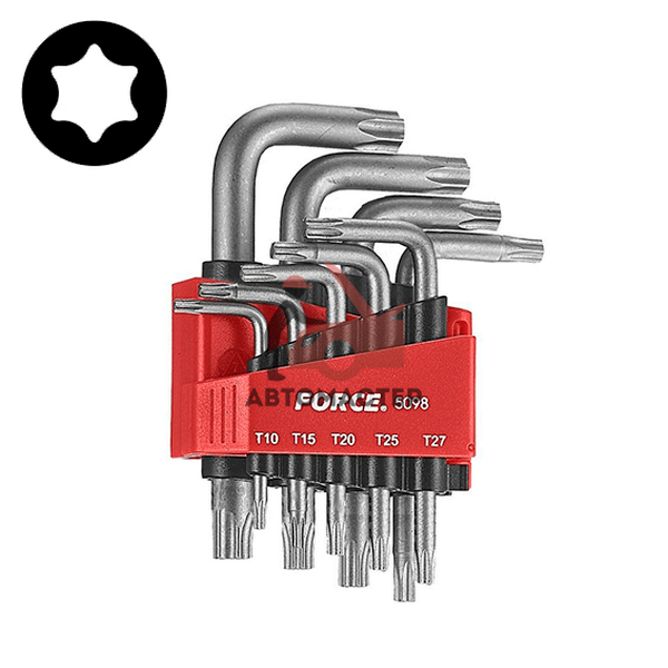Набор torx (6 лучей) 9шт Т10-Т50 / HENGLIDA