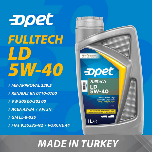 Масло 5W-40 SN 1л (бензин) / OPET