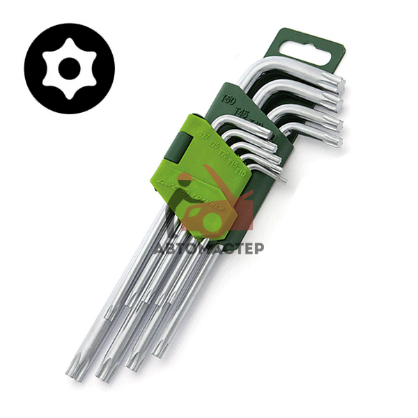 Набор torx (6 лучей) 9шт Т10-Т50 / ДЕЛО ТЕХНИКИ