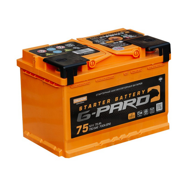 Аккумулятор 75 Амп / G-PARD (обратка)