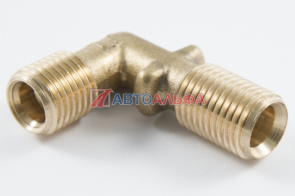 Штуцер угольник 14-14 латунь