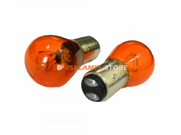 Лампа 12v с/о круглая двух контактная