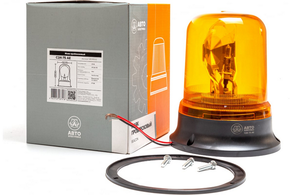 Маяк проблесковый 24v на болтах (лампа Н1) / АВТОЭЛЕКТРИКА