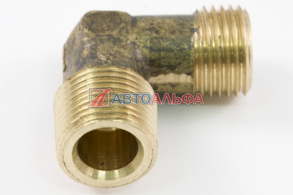 Штуцер угольник 16-18 латунь топливозаборника (конус)