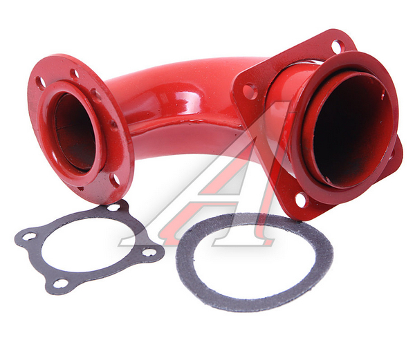 Патрубок ЕВРО МАЗ короткий красный