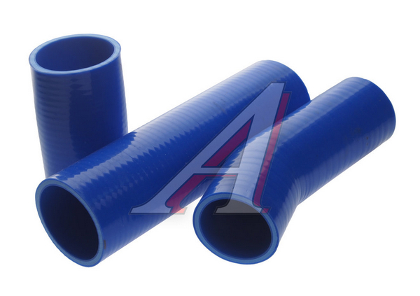 Патрубки радиатора КАМАЗ (к-т из 3-х) синие / КМД