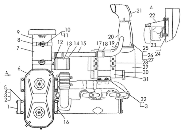 Патрубок глушителя Т170 / 51-05-143
