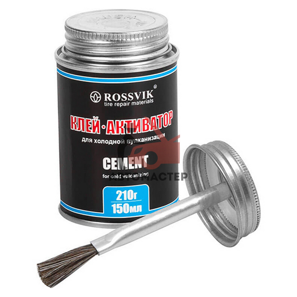 Клей для латок 210 гр. (банка с кистью) / ROSSVIK