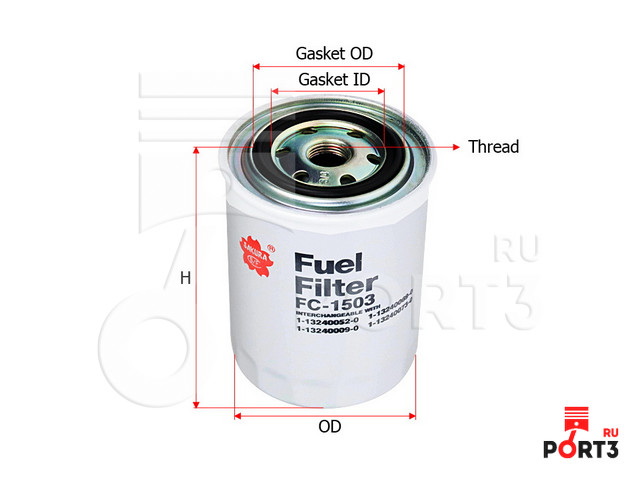 Фильтр топливный FC1503 / SAKURA