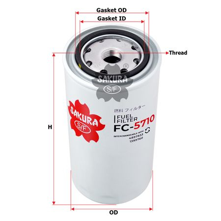 Фильтр топливный FC5710 / SAKURA