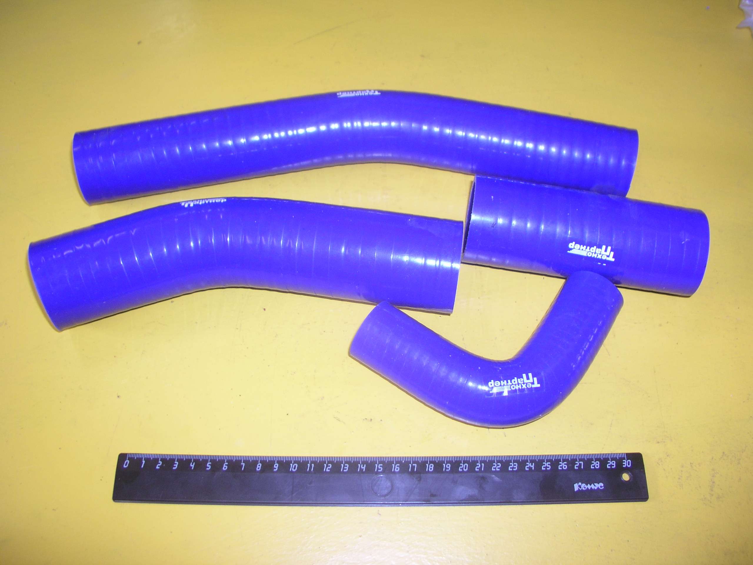 Патрубки радиатора ЗИЛ-130 (к-т из 3-х) / силикон