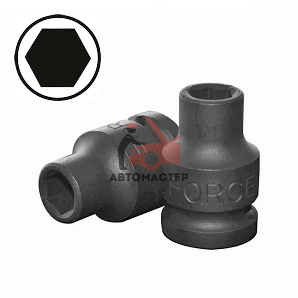 Головка ударная 1/2 6гр 13мм L 38мм / FORCE