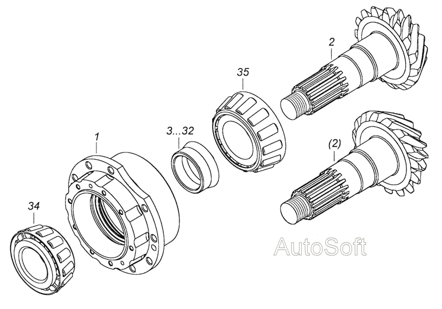 Шестерня ведущая коническая КАМАЗ-6520 / ПАО КамАЗ