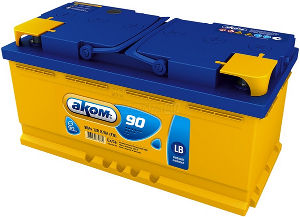 Аккумулятор 90 Амп / АТОМ (обратка)