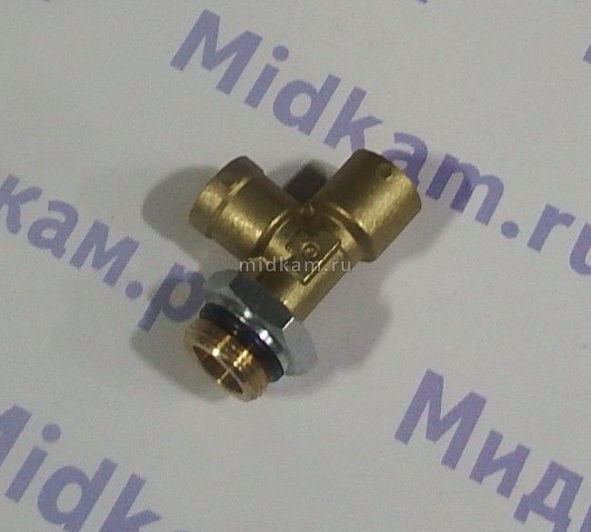 Штуцер тройник 12В-12В-22 латунь