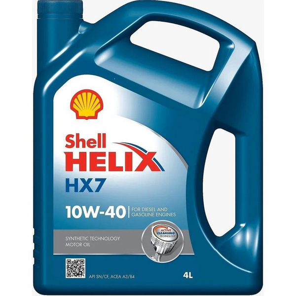 Масло 10W-40 4 л / SHELL HELIX HX 7