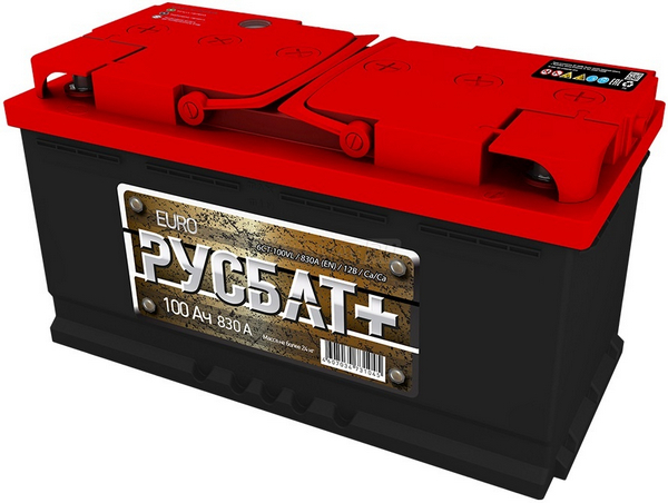 Аккумулятор 100 Амп / РУСБАТ