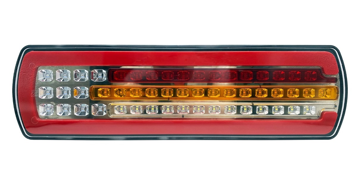 Стоп фонарь правый ЕВРО 12/24v (бег указ поворота) (69-36) / ТЕХАВТОСВЕТ