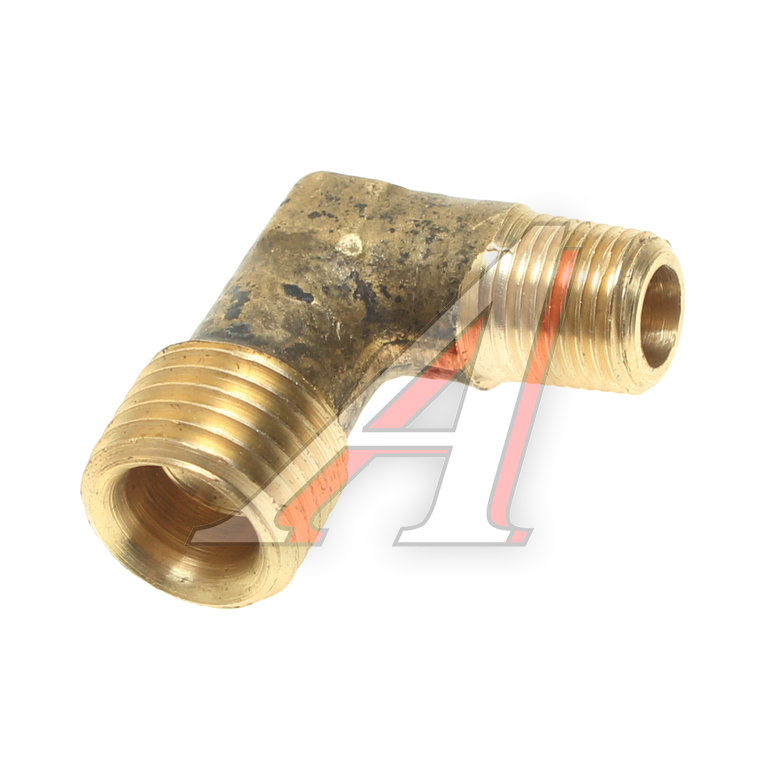 Штуцер угольник 10-14 латунь на КОМ