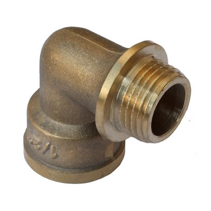 Штуцер угольник 22-27 латунь на солдатик